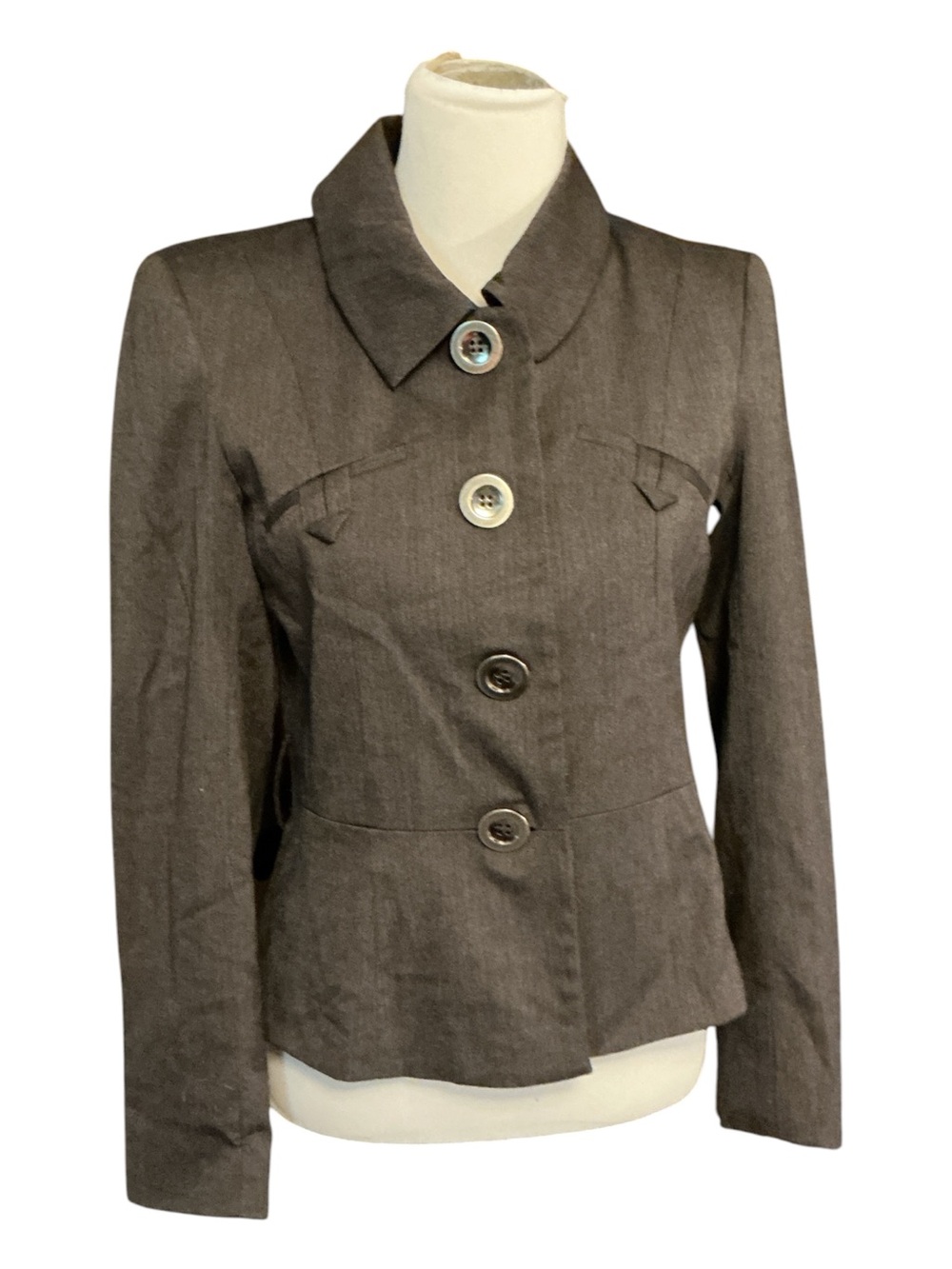 FYLO Brown Tailored Button Blazer